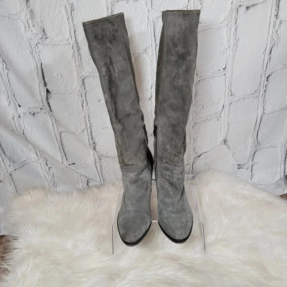 Vince Camuto Womens 8 Knee High Tall‎ Leather Heeled Boots Chic Sexy Going Out - Picture 3 of 14